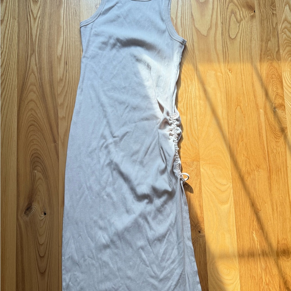 Aerie Ruched Rib Midi Dress - Picture 4 of 6